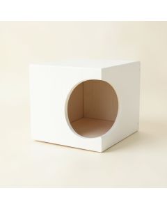 Birch Bridge Wall-Mounted Cat Perch - White (synthetic illustration; no displayed measurements)
