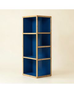 Juniper Dale Narrow Cubby Tower - Blue (synthetic illustration; no displayed measurements)