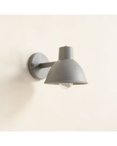 Moss Bluff Wall Sconce Mounted On A Plain Wall - Gray (synthetic illustration; no displayed measurements)
