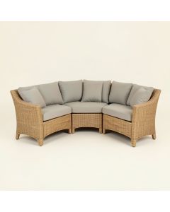 Jagger 3 Piece Rattan Seating Group With Cushions (synthetic illustration; no displayed measurements)