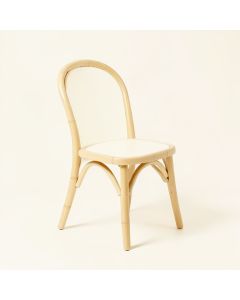 Oak Bend Dining Chair - Cream (synthetic illustration; no displayed measurements)