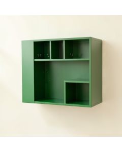 Cliff Bluff Wall-Mounted Entryway Organizer Shelf - Green (synthetic illustration; no displayed measurements)