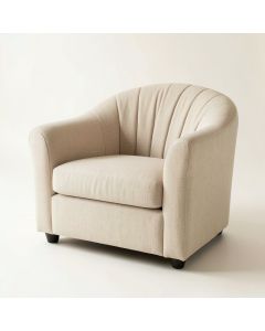 Fern Bridge Upholstered Armchair - Beige (synthetic illustration; no displayed measurements)