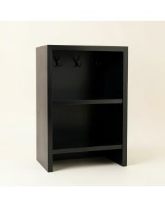 Ash Bluff Empty Mug-Storage Cabinet Insert - Black (synthetic illustration; no displayed measurements)
