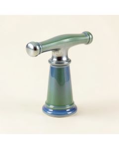 English Trellis Design On Antiqueceramic Handle Insets And Skirts For Bath Faucets (synthetic illustration; no displayed measurements)