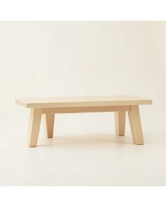 Slate Canyon Indoor Bench - Ivory (synthetic illustration; no displayed measurements)