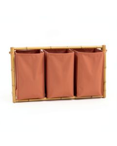 Brook Bend Laundry Sorting Station With Plain Removable Bags - Terracotta (synthetic illustration; no displayed measurements)