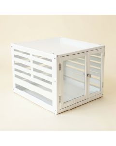 River Branch Empty Furniture-Style Pet Crate - White (synthetic illustration; no displayed measurements)