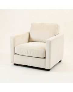 Alder Dell Upholstered Armchair - Cream (synthetic illustration; no displayed measurements)