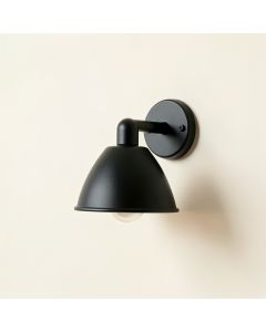Hazel Branch Wall Sconce Mounted On A Plain Wall - Black (synthetic illustration; no displayed measurements)