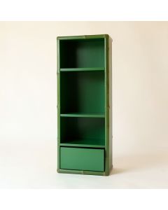 Pine Canyon Narrow Cubby Tower - Green (synthetic illustration; no displayed measurements)