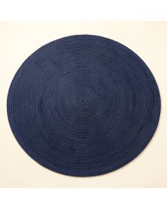 Shore Canyon Round Area Rug - Navy (synthetic illustration; no displayed measurements)