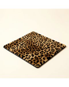 Animal Print Tufted Wool Brown/Black Area Rug (synthetic illustration; no displayed measurements)