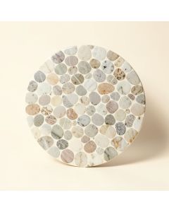 0.75 '' X 0.75 '' Marble Penny Round Mosaic Wall & Floor Tile (synthetic illustration; no displayed measurements)