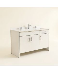 Juno 61 '' Double Bathroom Vanity Set (synthetic illustration; no displayed measurements)
