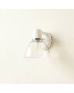 Holly Bridge Wall Sconce Mounted On A Plain Wall - White (synthetic illustration; no displayed measurements)