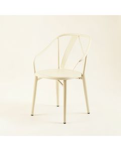 Reed Edge Dining Chair - Ivory (synthetic illustration; no displayed measurements)