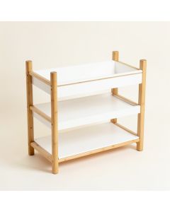 Summit Bend Empty Countertop Canister Rack - White (synthetic illustration; no displayed measurements)