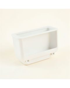 Birch Canyon Empty Railing Planter With Integral Brackets - White (synthetic illustration; no displayed measurements)
