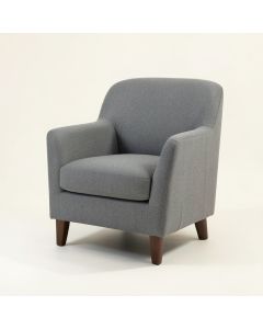Salom Upholstered Parsons Chair In Gray (synthetic illustration; no displayed measurements)