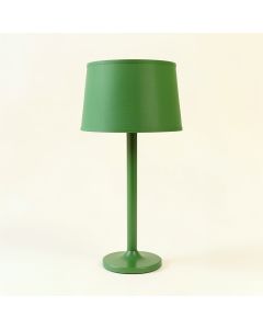 Oak Canyon Floor Lamp With A Plain Fabric Shade - Green (synthetic illustration; no displayed measurements)