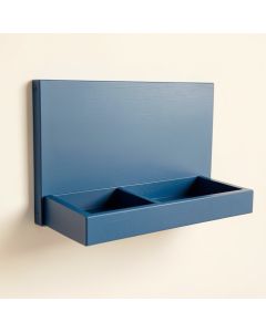 Elm Bridge Empty Wall-Mounted Tool Organizer Panel - Blue (synthetic illustration; no displayed measurements)