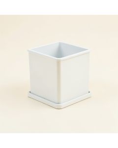 Olive Canyon Empty Planter - White (synthetic illustration; no displayed measurements)