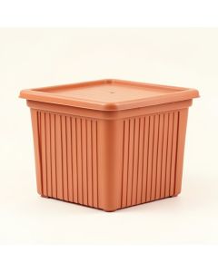 Hazel Brook Closed Outdoor Storage Box - Terracotta (synthetic illustration; no displayed measurements)