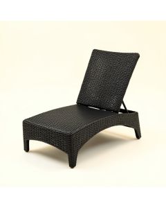 Olive Bridge Outdoor Lounge Chair - Black (synthetic illustration; no displayed measurements)