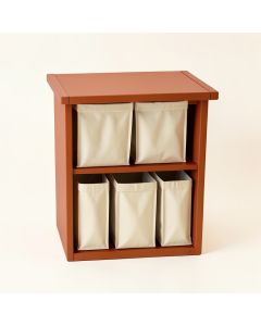 Stone Dale Laundry Sorting Station With Plain Removable Bags - Terracotta (synthetic illustration; no displayed measurements)