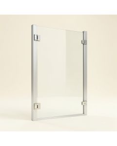 37 '' W X 72 '' H Door Opening Frameless Shower Door (synthetic illustration; no displayed measurements)