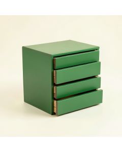Wren Bluff Small-Parts Storage Drawer Cabinet - Green (synthetic illustration; no displayed measurements)