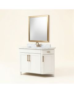Miranda 36 Inch Single Bathroom Vanity In White (synthetic illustration; no displayed measurements)
