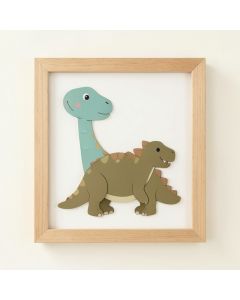 Pimentel Baby Dinosaurs 2-Piece Framed Art Set (synthetic illustration; no displayed measurements)