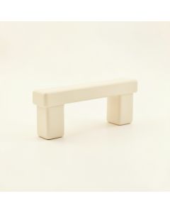 Pine Arc Cabinet Handle Without Packaging - Ivory (synthetic illustration; no displayed measurements)