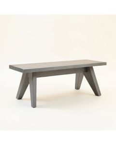 Oak Bend Indoor Bench - Gray (synthetic illustration; no displayed measurements)