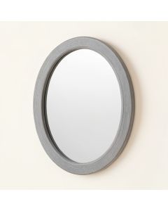 Reed Branch Framed Wall Mirror - Gray (synthetic illustration; no displayed measurements)