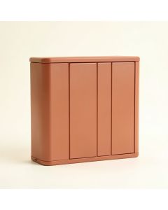 Stone Branch Narrow Outdoor Storage Bench - Terracotta (synthetic illustration; no displayed measurements)