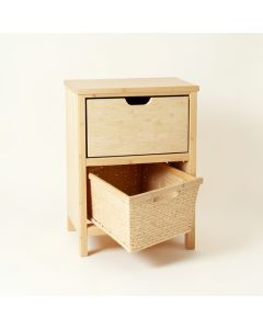 Glen Brook Freestanding Pull-Out Hamper Cabinet - Beige (synthetic illustration; no displayed measurements)