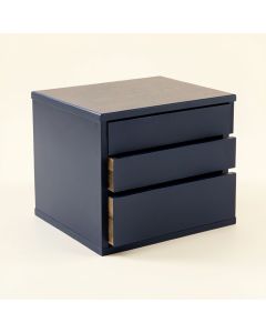 Cedar Bend Small-Parts Storage Drawer Cabinet - Navy (synthetic illustration; no displayed measurements)