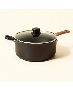 Ozeri Stone Earth All-In-One Apeo & Pfoa-Free 5.3 Qt Non-Stick Sauce Pan With Lid (synthetic illustration; no displayed measurements)