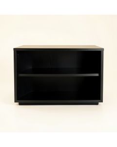 Alder Bridge Low Bookcase - Black (synthetic illustration; no displayed measurements)