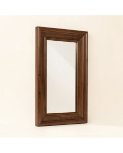 Pineview Dark Walnut Beveled Wall Mirror (synthetic illustration; no displayed measurements)