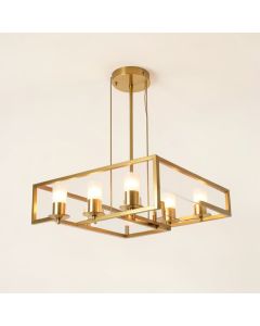 Brenton Cove 6-Light Candle Style Rectangle / Square Chandelier (synthetic illustration; no displayed measurements)