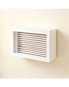 Pine Bluff Wall-Mounted Entry Cabinet - White (synthetic illustration; no displayed measurements)