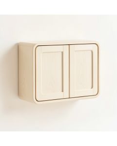 Fern Bluff Wall-Mounted Entry Cabinet - Ivory (synthetic illustration; no displayed measurements)