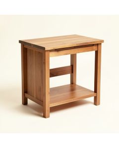 Allie Microwave Kitchen Cart With Butcher Block Top (synthetic illustration; no displayed measurements)