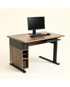 Modern Heavy Duty Ergonomic Large Computer Gaming Desk With Under-Top Storage Shelf (synthetic illustration; no displayed measurements)