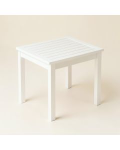 Willow Branch Compact Balcony Table - White (synthetic illustration; no displayed measurements)