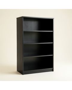 River Edge Freestanding Bookcase - Black (synthetic illustration; no displayed measurements)